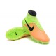 Chaussures Foot Nouvelle Nike Magista Obra FG ACC Cuir Jaune Volt Noir