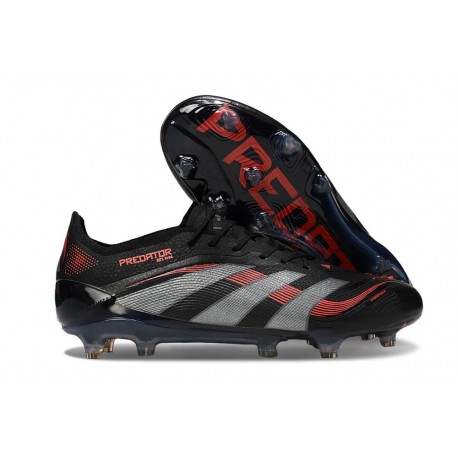 adidas Predator Elite FG Nouvelles Noir Rouge