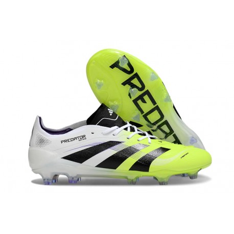 adidas Predator Elite FG Nouvelles Blanc Noir Citron Lucid