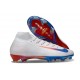 Nike Air Zoom Mercurial Superfly X Elite FG Blanc Bleu Rouge