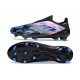 Crampons adidas F50 Elite Laceless FG Noir Rose Bleu
