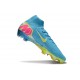 Nike Zoom Mercurial Superfly X Elite FG Bleu Jaune