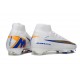 Nike Air Zoom Mercurial Superfly X Elite FG Blanc Bleu Or