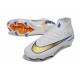 Nike Air Zoom Mercurial Superfly X Elite FG Blanc Bleu Or