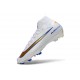 Nike Air Zoom Mercurial Superfly X Elite FG Blanc Bleu Or