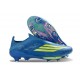 adidas F50+ Laceless FG MESSI Equipe Bleu Royal Jaune Solaire Bleu Semi Eclatant