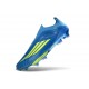 adidas F50+ Laceless FG MESSI Equipe Bleu Royal Jaune Solaire Bleu Semi Eclatant