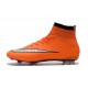Cristiano Ronaldo Crampon Nike Mercurial Superfly 4 FG Orange Argent