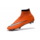 Cristiano Ronaldo Crampon Nike Mercurial Superfly 4 FG Orange Argent
