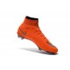 Cristiano Ronaldo Crampon Nike Mercurial Superfly 4 FG Orange Argent