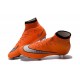 Cristiano Ronaldo Crampon Nike Mercurial Superfly 4 FG Orange Argent