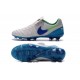 Chaussures Cuir de Kangourou Nouveau 2016 Nike Tiempo Legend VI FG Blanc Bleu