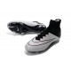 Cristiano Ronaldo Crampon Nike Mercurial Superfly 4 FG Noir Blanche