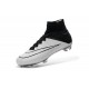 Cristiano Ronaldo Crampon Nike Mercurial Superfly 4 FG Noir Blanche