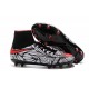 Crampon Nouveaux 2016 Neymar Noir Rouge Blanc Nike Hypervenom Phantom II FG ACC