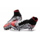 Crampon Nouveaux 2016 Neymar Noir Rouge Blanc Nike Hypervenom Phantom II FG ACC