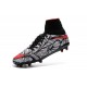 Crampon Nouveaux 2016 Neymar Noir Rouge Blanc Nike Hypervenom Phantom II FG ACC