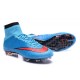Chaussures Nouveau Nike Mercurial Superfly 4 FG Bleu Rouge