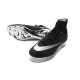 Cristiano Ronaldo Crampon Nike Mercurial Superfly 4 FG Noir Argent