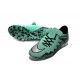 Chaussures de Foot Meilleure Nike Hypervenom Phinish FG Vert Noir Argent