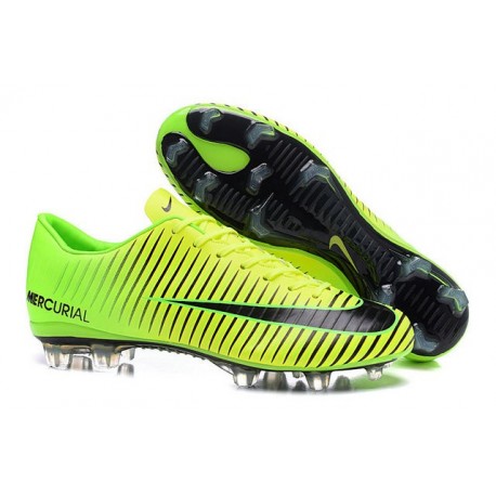 Chaussures à Crampons Nike Mercurial Vapor XI FG Vert Noir