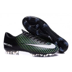 Chaussures à Crampons Nike Mercurial Vapor XI FG Noir Blanc