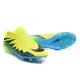 Chaussures de Foot Meilleure Nike Hypervenom Phinish FG Volt Noir Bleu