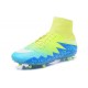 Crampon Nouveaux 2016 Nike Hypervenom Phantom II FG ACC Volt Bleu Blanc