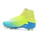 Crampon Nouveaux 2016 Nike Hypervenom Phantom II FG ACC Volt Bleu Blanc