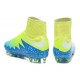 Crampon Nouveaux 2016 Nike Hypervenom Phantom II FG ACC Volt Bleu Blanc