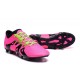 Chaussure Nouveau 2016 adidas X 15.1 FG/AG Rose Noire