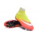 Chaussures Nouveau Nike Mercurial Superfly 4 FG Jaune Orange Blanc