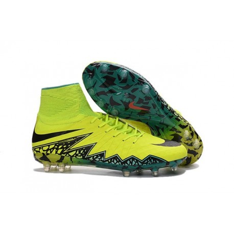 Chaussure Meilleure Nike Hypervenom Phantom 2 FG Jaune Noir