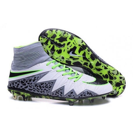 Crampon Nouveaux 2016 Nike Hypervenom Phantom II FG ACC Blanc Noir Vert