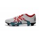 Chaussure de Foot adidas X 15.1 FG/AG Homme Blanc Rouge Bleu