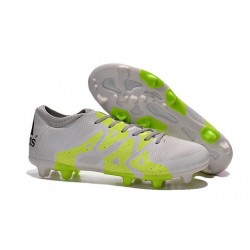 Chaussure de Foot adidas X 15.1 FG/AG Homme Blanc Volt