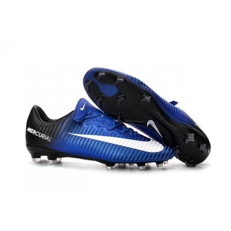 Chaussures à Crampons Nike Mercurial Vapor XI FG Bleu Blanc Noir