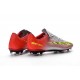 Nouvel 2016 Chaussures Football Nike Mercurial Vapor XI FG Rouge Argent