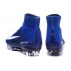 Nike Meilleur Mercurial Superfly V FG Crampon Homme Bleu Blanc