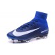 Nike Meilleur Mercurial Superfly V FG Crampon Homme Bleu Blanc