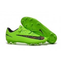 Nouvel 2016 Chaussures Football Nike Mercurial Vapor XI FG Vert Noir