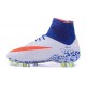 Crampon Nouveaux 2016 Nike Hypervenom Phantom II FG ACC Blanc Bleu Rouge
