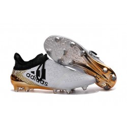 adidas X 16+ Purechaos FG Nouvel Crampons Football Blanc Noir Or