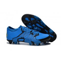 Chaussure de Foot adidas X 15.1 FG/AG Homme Bleu Noir