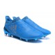 adidas X 16+ Purechaos FG Nouvel Crampons Football Bleu Argent