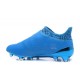 adidas X 16+ Purechaos FG Nouvel Crampons Football Bleu Argent