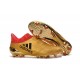 Chaussures de Foot adidas X 16+ Purechaos FG Techfit Doré Rouge