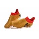 Chaussures de Foot adidas X 16+ Purechaos FG Techfit Doré Rouge