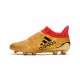 Chaussures de Foot adidas X 16+ Purechaos FG Techfit Doré Rouge