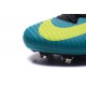 Nike Mercurial Superfly V FG ACC Neuf Crampons Football Bleu Jaune